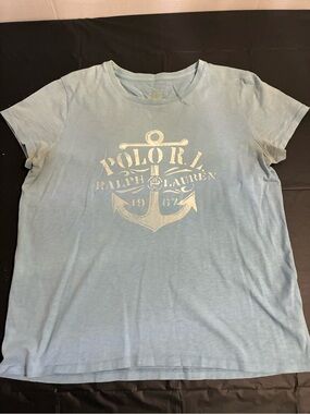 Polo by Ralph Lauren Light Blue Anchor Graphic Short Sleeve Tee